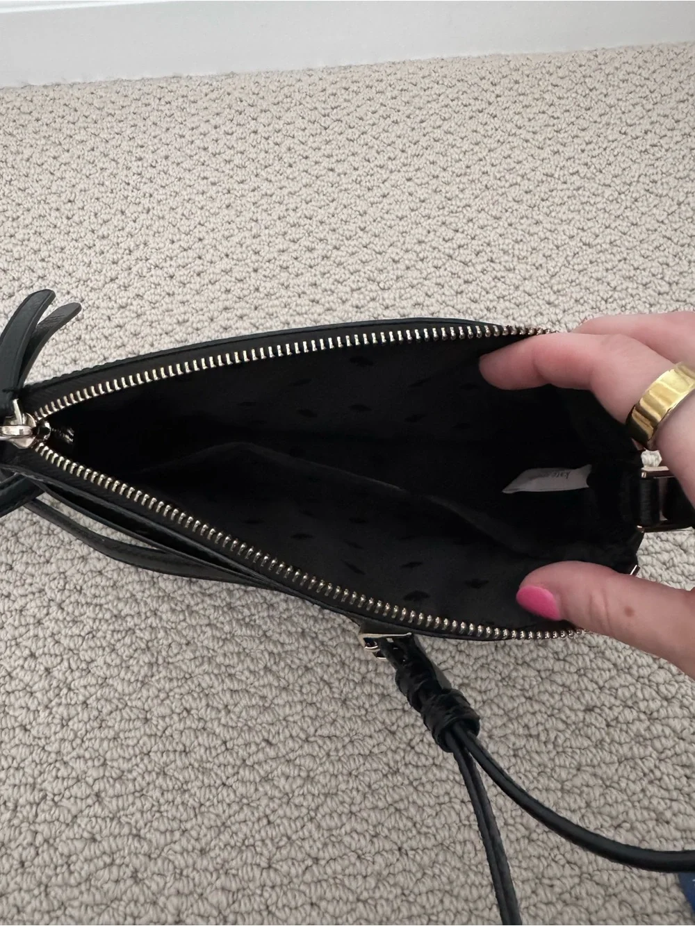 kate spade Jeanne crossbody bag in Black